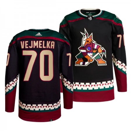 Dresovi Arizona Coyotes Karel Vejmelka 70 Adidas Crno Authentic - Muške Dresovi Arizona Coyotes Karel Vejmelka 70 Adidas Crno Authentic - Muške